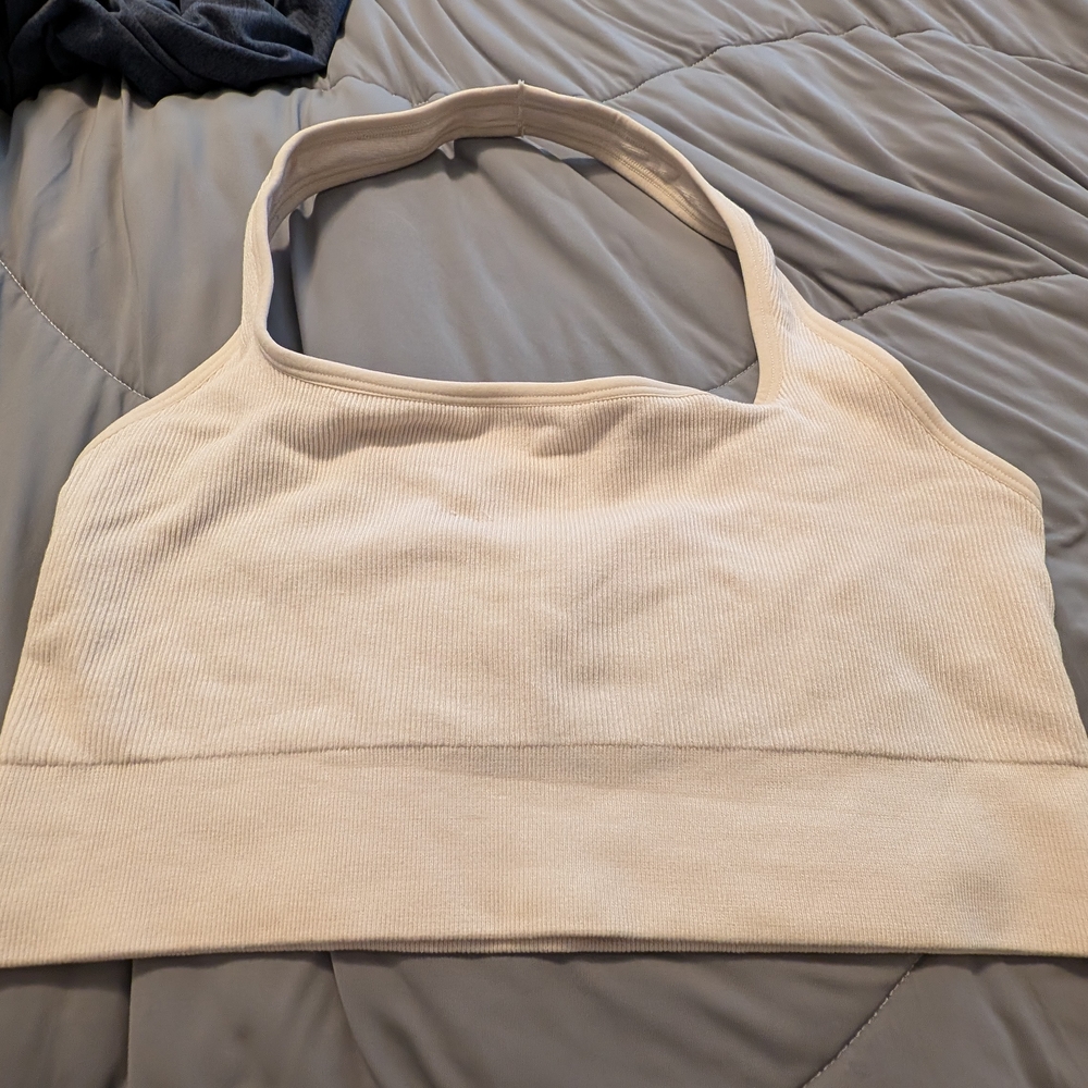 Women's Cream Halter Bralette